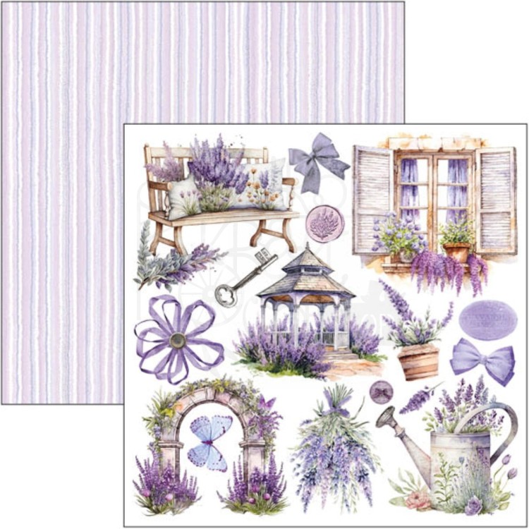 Zestaw papierów 15x15 Morning In Provence 24szt CBQE074 Ciao Bella