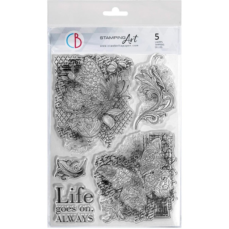 Stempel akrylowy 15x21cm Dreamweaver PS8108 Ciao Bella