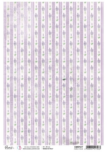 Papier ryżowy A4 Purple Fields CBRP417 Ciao Bella