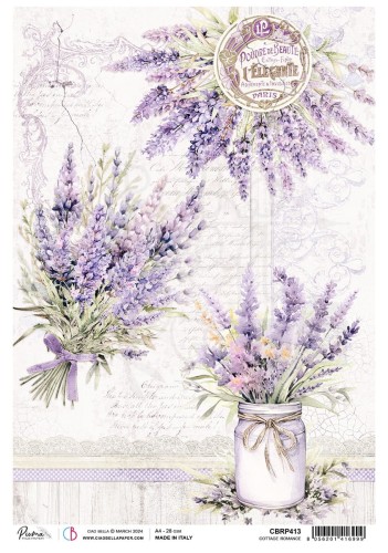 Papier ryżowy A4 Cottage Romance CBRP413 Ciao Bella