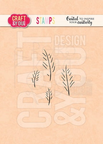 Stempel akrylowy Leaves veins - Żyłki listków CS037 Craft&amp;You Design