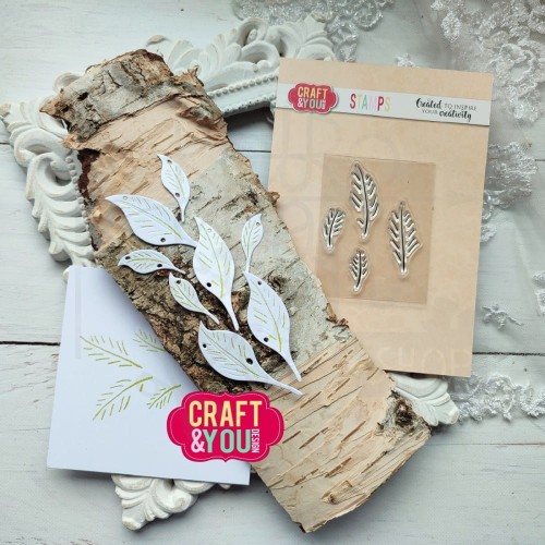 Stempel akrylowy Leaves veins - Żyłki listków CS037 Craft&amp;You Design