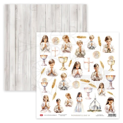 Papier do scrapbookingu 30x30 Wonderful Day 10 elementy do wycięcia CP-WON10 Craft&amp;You Design