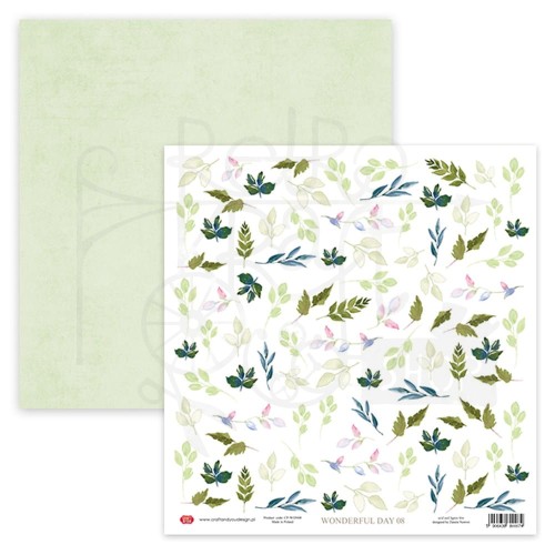 Papier do scrapbookingu 30x30 Wonderful Day 08 elementy do wycięcia CP-WON08 Craft&amp;You Design