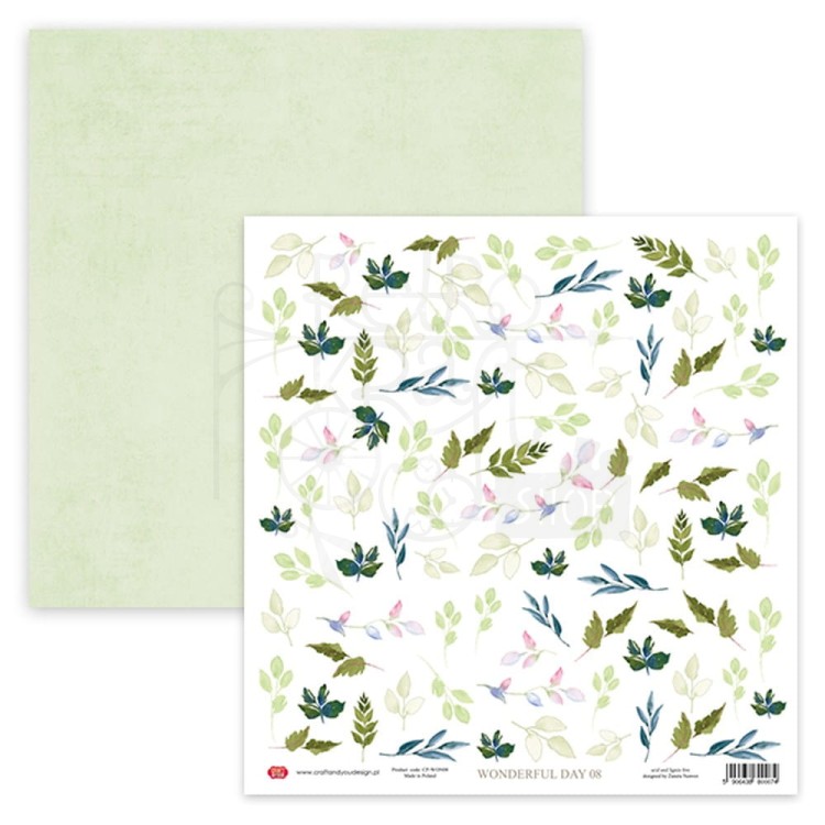 Papier do scrapbookingu 30x30 Wonderful Day 08 elementy do wycięcia CP-WON08 Craft&amp;You Design