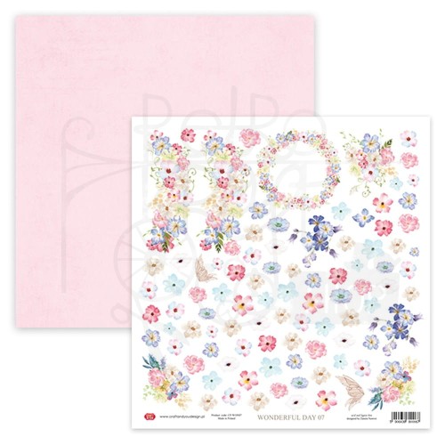 Papier do scrapbookingu 30x30 Wonderful Day 07 elementy do wycięcia CP-WON07 Craft&amp;You Design
