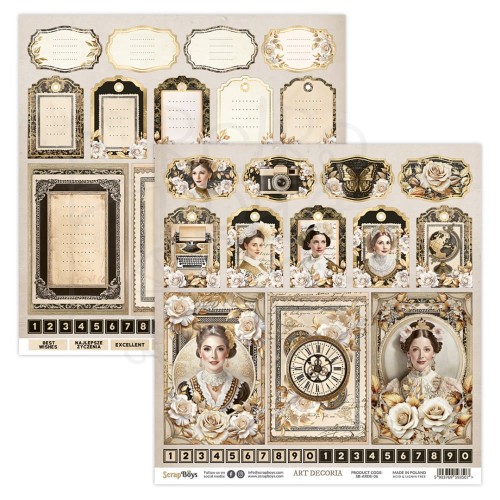 Papier do scrapbookingu 30x30 Art Decoria SB-ARDE-06 ScrapBoys