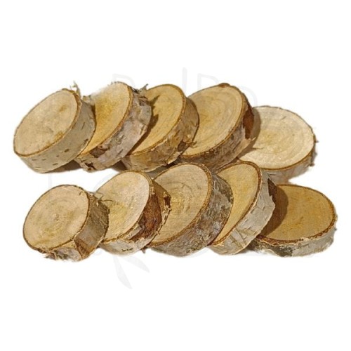 Plastry drewna brzoza 3-4cm 10szt