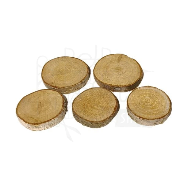 Plastry drewna brzoza 4-5cm 5szt