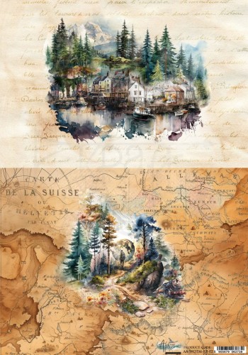 Papier ryżowy A4 Whispers Of The Mountains 02 AA-WOTM-RP-02 Alchemy of Art