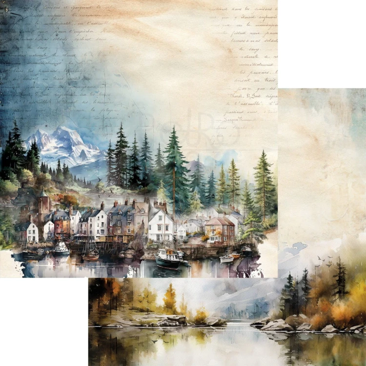 Zestaw papierów do scrapbookingu 20x20 Whispers Of The Mountains AA-WOTM-08 Alchemy of Art