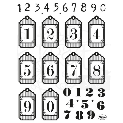 Zestaw stempli Numbers Cyfry 400313500 ViVa Decor