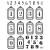 Zestaw stempli Numbers Cyfry 400313500 ViVa Decor