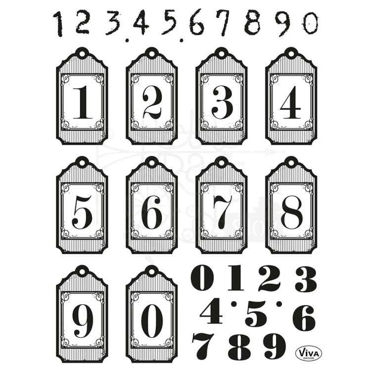 Zestaw stempli Numbers Cyfry 400313500 ViVa Decor
