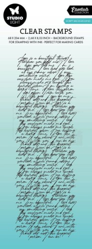Stempel silikonowy Script Background Tło pismo SL-ES-STAMP549 StudioLight