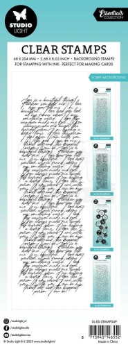 Stempel silikonowy Script Background Tło pismo SL-ES-STAMP549 StudioLight