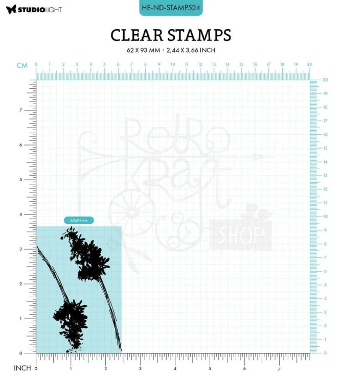 Stempel silikonowy Natures Dream Wild meadow Dzika łąka HE-ND-STAMP524 StudioLight