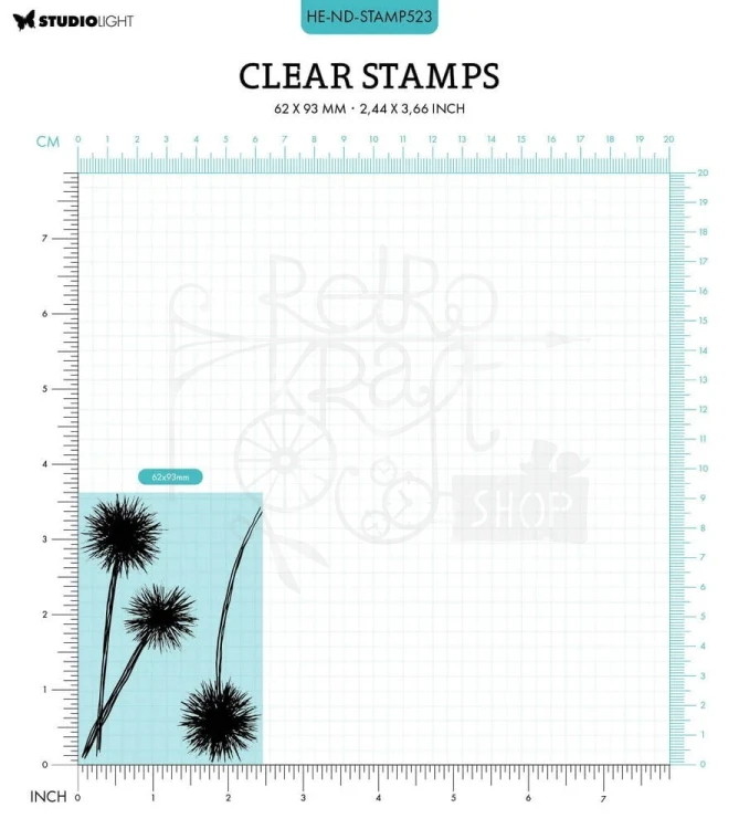 Stempel silikonowy Natures Dream Meadow Burst Łąka HE-ND-STAMP523 StudioLight