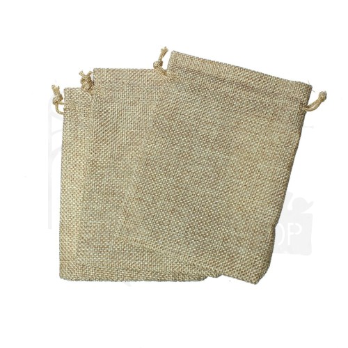 Woreczek prezentowy jutowy 10x13cm