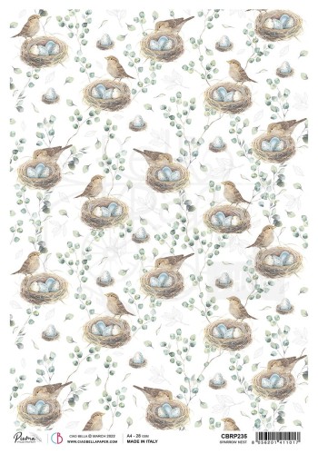 Papier ryżowy A4 Sparrow Nest CBRP235 Ciao Bella