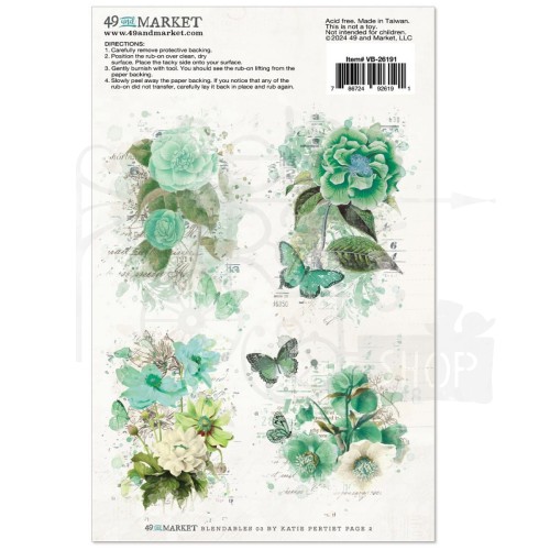 Rub-On Transfer 15x20 Blendables 03 2 arkusze VB26191 49 and Market
