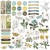 Ozdoby papierowe die-cuts Krafty Garden Chipboard Set 54szt KG26689 49 and Market