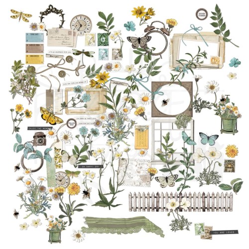 Ozdoby papierowe die-cuts Krafty Garden Elements Mini 107szt KG26641 49 and Market