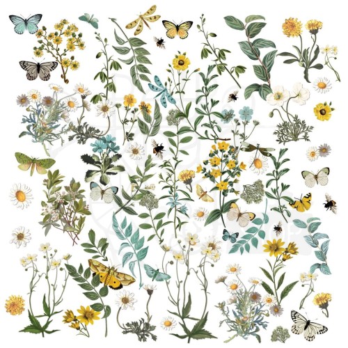 Ozdoby papierowe die-cuts Krafty Garden Wildflower 72szt KG26634 49 and Market