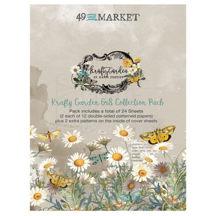 Zestaw papierów do scrapbookingu 15x20 Krafty Garden KG26399 49 and Market