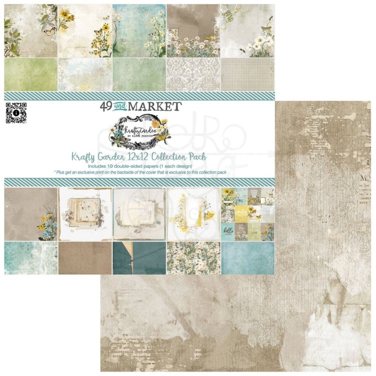 Zestaw papierów do scrapbookingu 30x30 Krafty Garden KG26375 49 and Market
