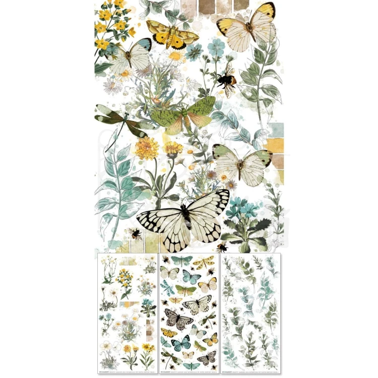 Rub-On Transfer 15x30 Krafty Garden Botanicals KG26603 49 and Market