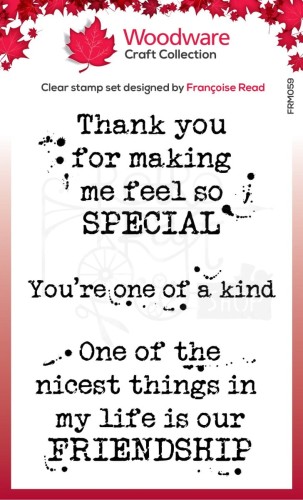 Stempel silikonowy Kind Words FRM059 Woodware Craft Collection