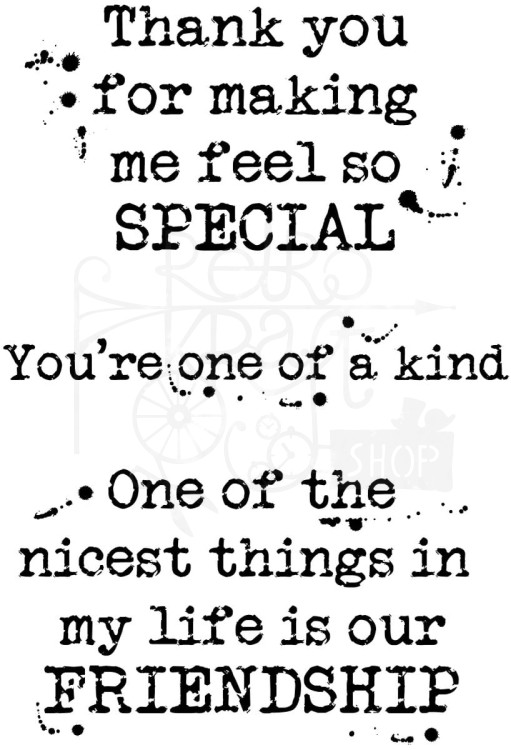 Stempel silikonowy Kind Words FRM059 Woodware Craft Collection