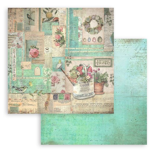Zestaw papierów do scrapbookingu 20x20 Garden SBBS104 Stamperia