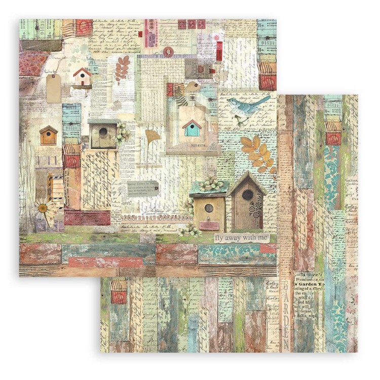 Zestaw papierów do scrapbookingu 20x20 Garden SBBS104 Stamperia