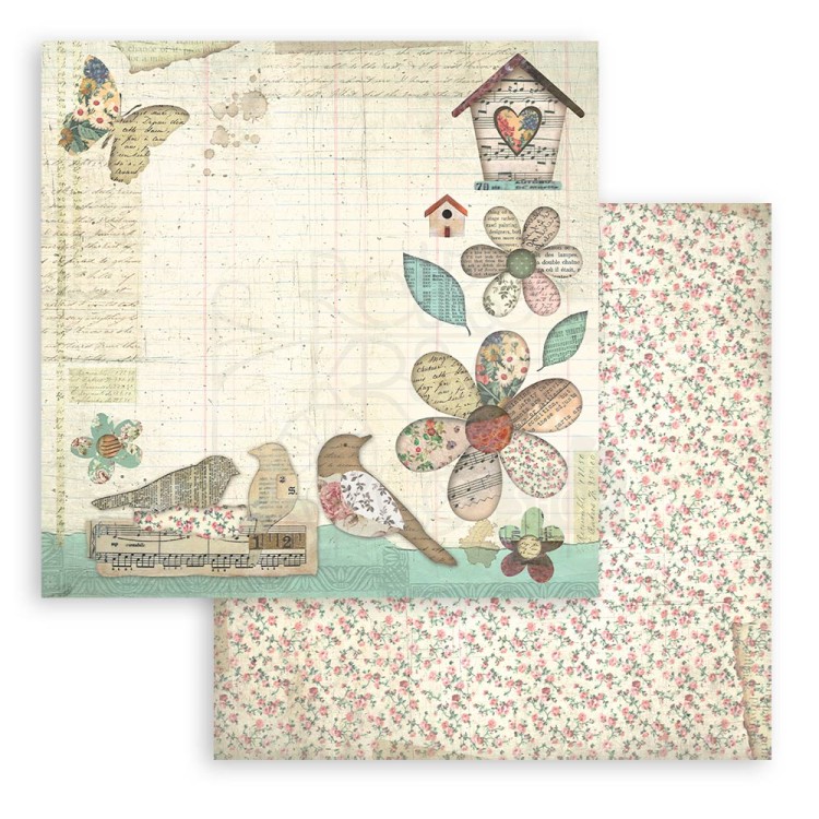 Zestaw papierów do scrapbookingu 20x20 Garden SBBS104 Stamperia