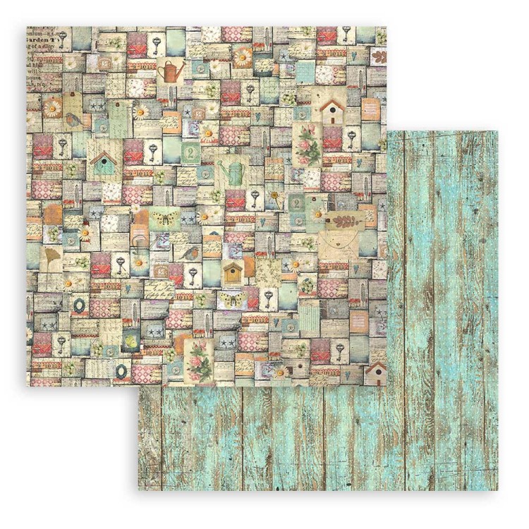 Zestaw papierów do scrapbookingu 20x20 Garden SBBS104 Stamperia