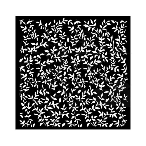 Szablon maska 18x18 Garden tło liście KSTDQ103 Stamperia
