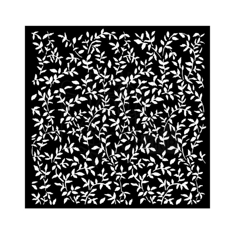 Szablon maska 18x18 Garden tło liście KSTDQ103 Stamperia