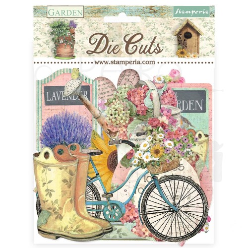 Ozdoby kształty tekturowe Die Cuts Garden DFLDC97 Stamperia