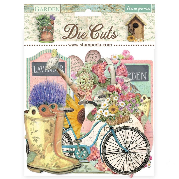 Ozdoby kształty tekturowe Die Cuts Garden DFLDC97 Stamperia