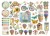 Ozdoby kształty tekturowe Die Cuts Garden DFLDC97 Stamperia
