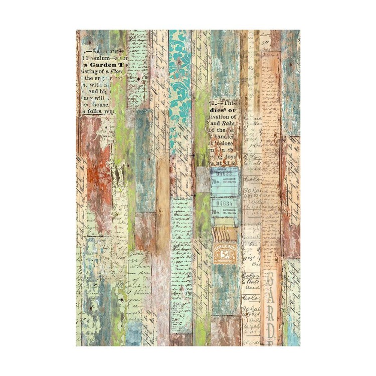 Papier ryżowy A6 Garden Backgrounds tła - zestaw 8szt DFSAK6021 Stamperia