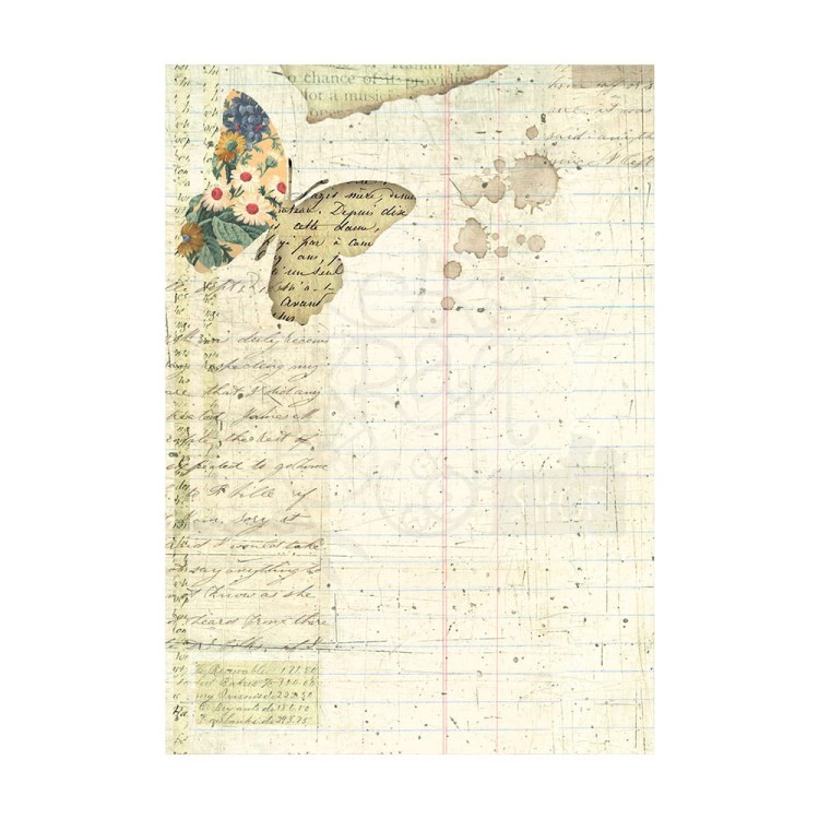 Papier ryżowy A6 Garden Backgrounds tła - zestaw 8szt DFSAK6021 Stamperia
