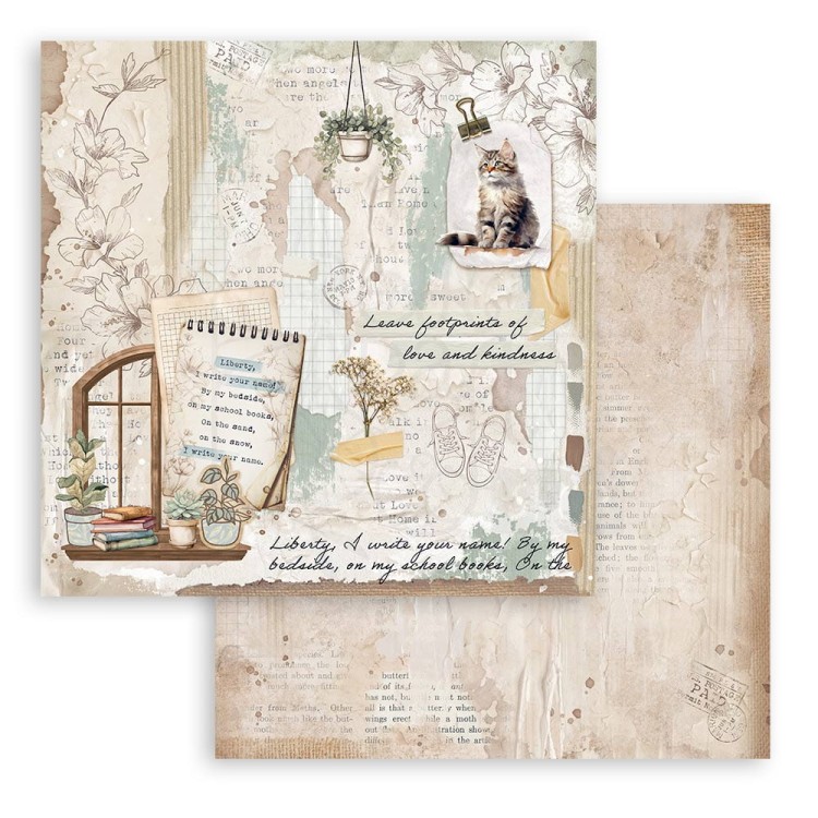 Zestaw papierów do scrapbookingu 20x20 Create Happiness Secret Diary SBBS103 Stamperia
