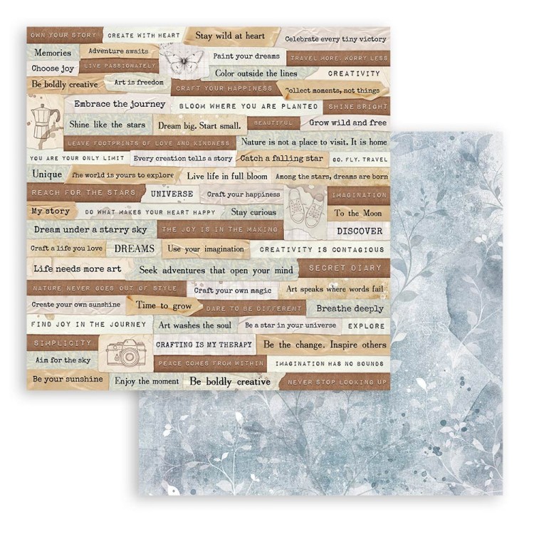 Zestaw papierów do scrapbookingu 20x20 Create Happiness Secret Diary SBBS103 Stamperia