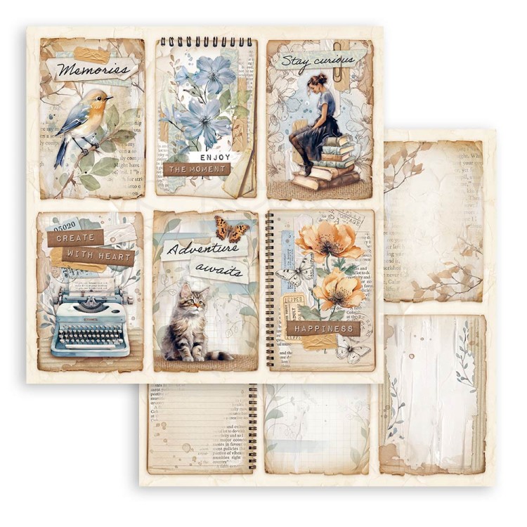 Zestaw papierów do scrapbookingu 20x20 Create Happiness Secret Diary SBBS103 Stamperia