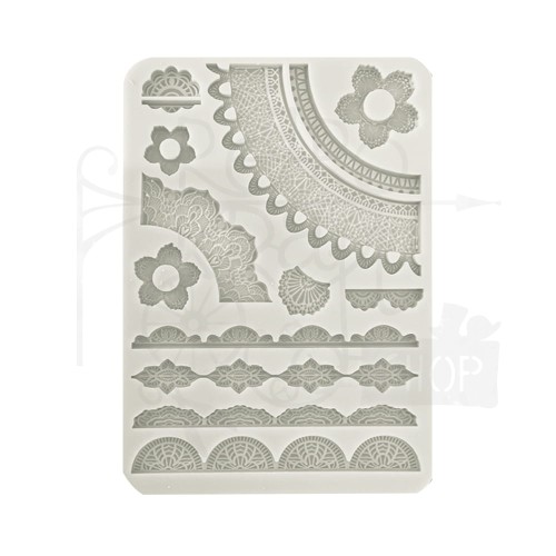 Foremka silikonowa A5 Create Happiness Secret Diary koronki KACMA516 Stamperia