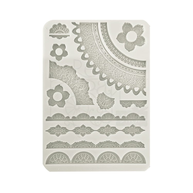 Foremka silikonowa A5 Create Happiness Secret Diary koronki KACMA516 Stamperia
