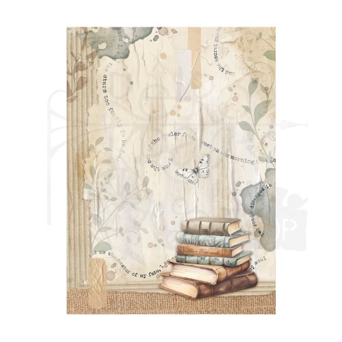 Papier ryżowy A6 Create Happiness Secret Diary Backgrounds tła - zestaw 8szt DFSAK6020 Stamperia